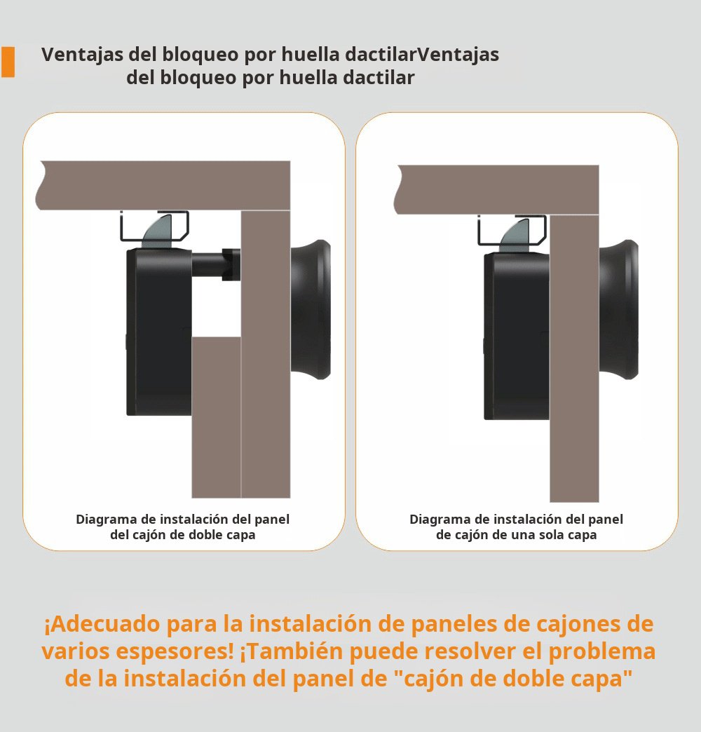 Instalación fácil de cerradura de armario inteligente