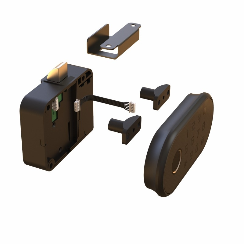 Cerradura de cajón con huella dactilar, cerradura de puerta de armario con contraseña inteligente, c