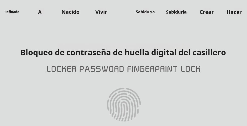 Cerradura inteligente de cajón con huella dactilar