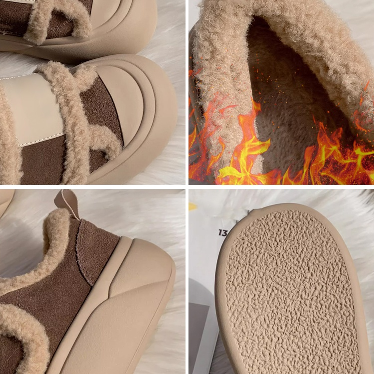 기모 도톰 여성용 벨크로 통굽 스니커즈