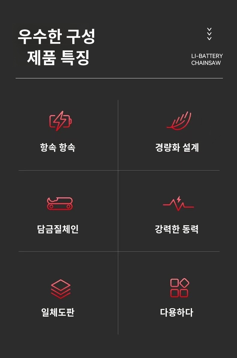 야외 작업에 적합한 소형 무선 전기톱 사용 장면