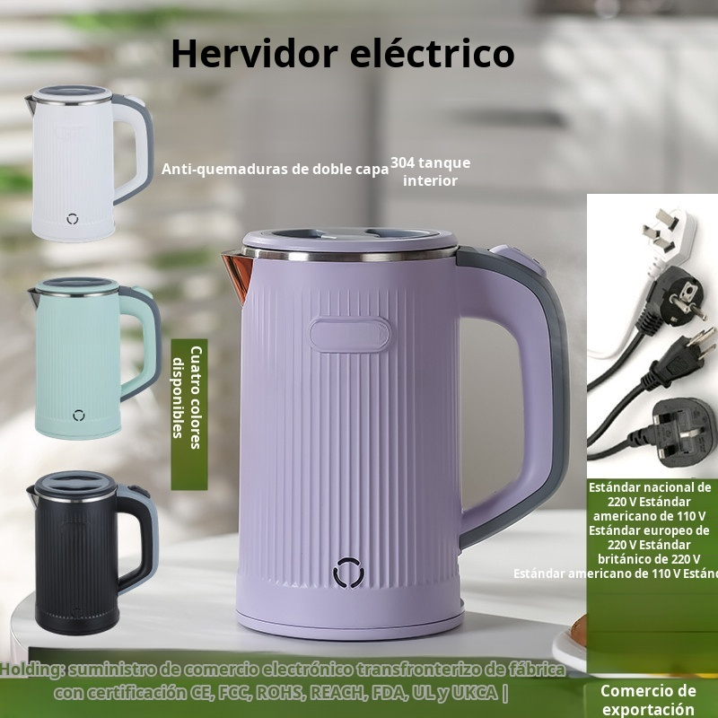 Hervidor de agua eléctrico para el hogar, apagado automático, aislamiento, hervidor de viaje, hervid