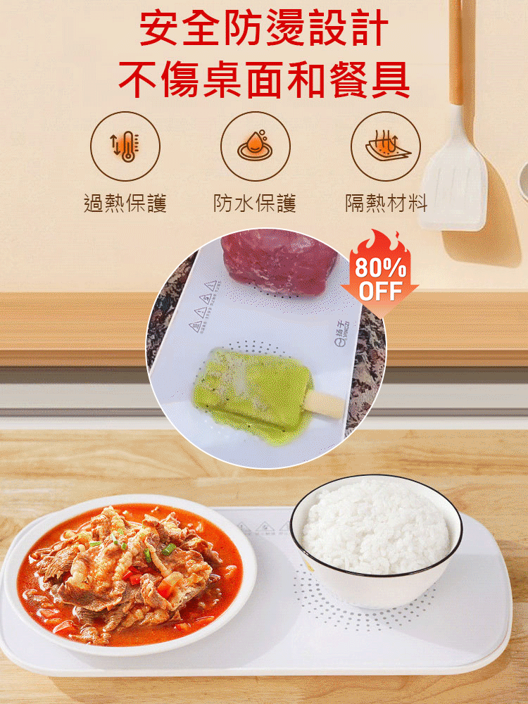 【55度恆溫】多功能暖菜暖杯保溫板