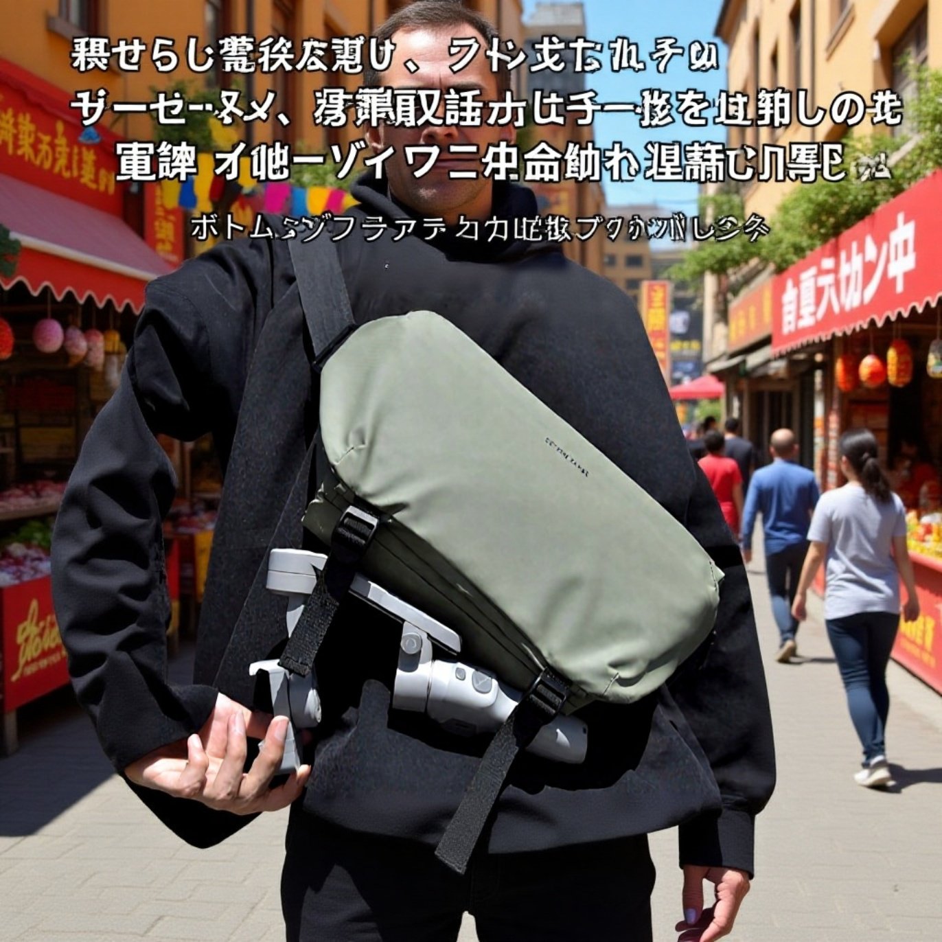 男性用新作サイクリング機能ショルダーバッグ・斜め掛けバッグ