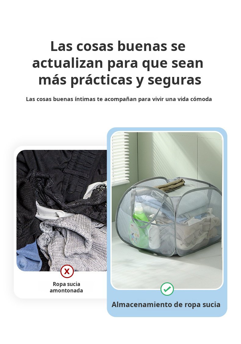 Cesta moderna y resistente para ropa sucia