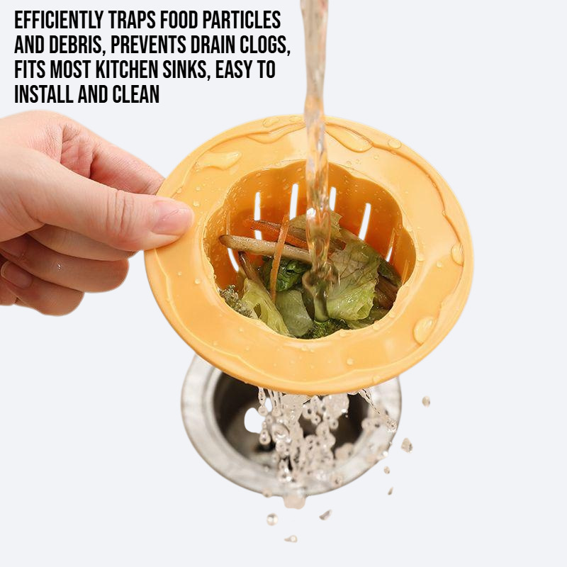Kitchen sink sink anti clogging filter