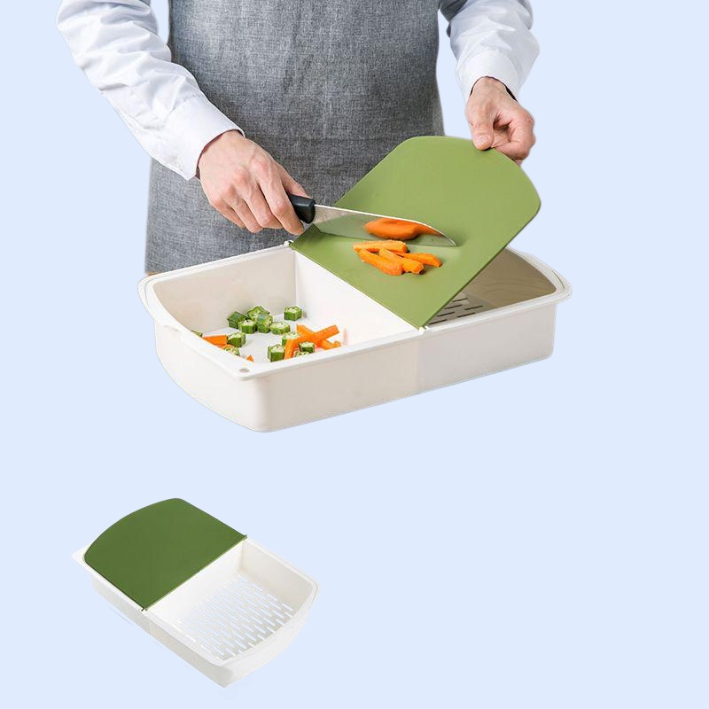 YH-フリップカッティングボード（水切りバスケット付き）