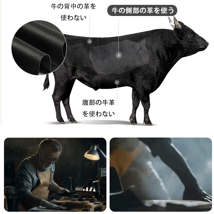 革製滑り止め厚底サンダル