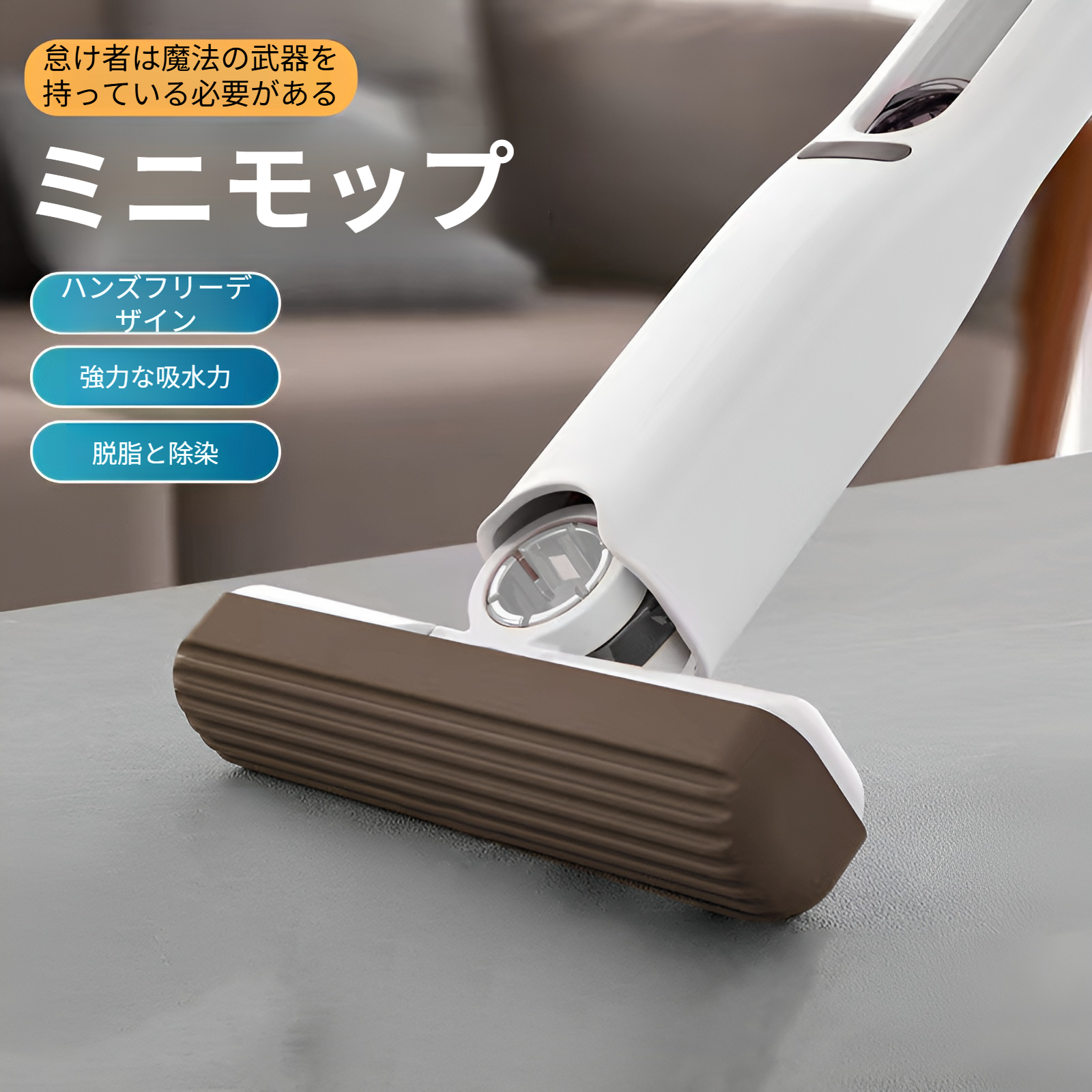 携帯に便利な小型ミニモップの全体写真