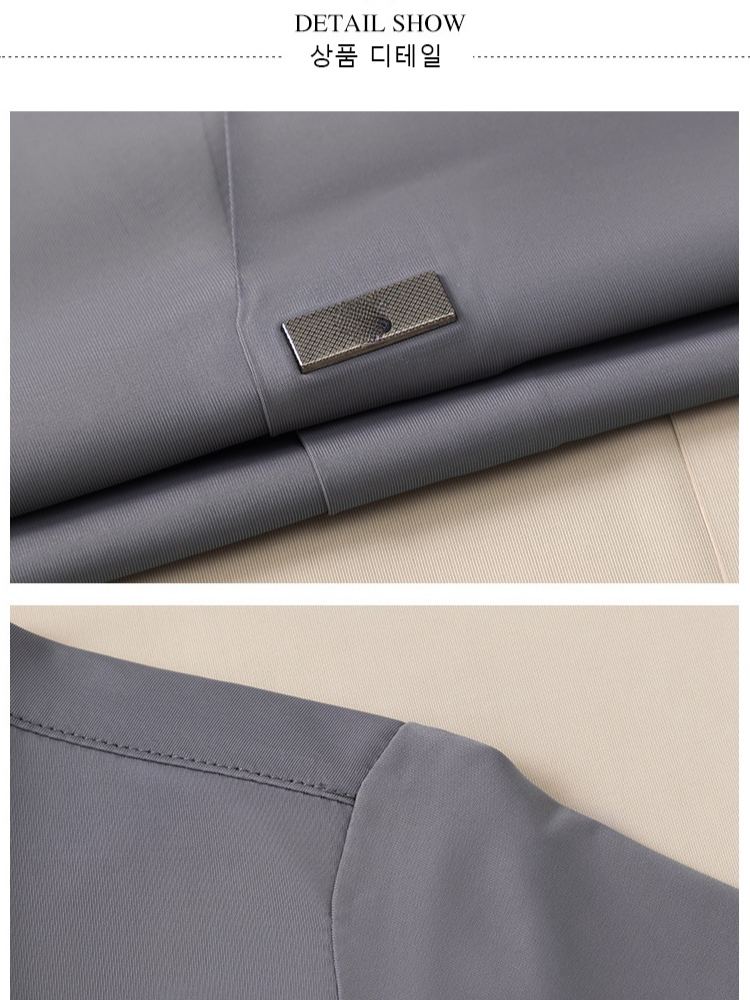 남성 아이스 실크 반팔 폴로 셔츠