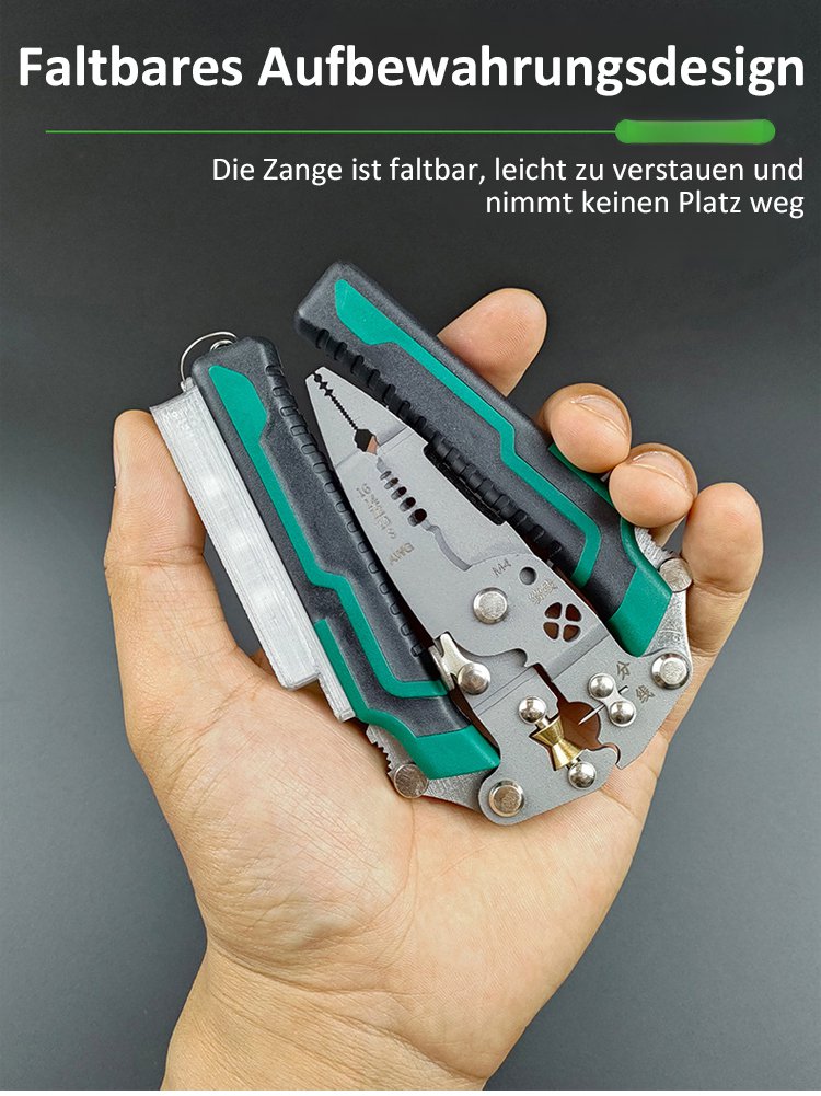 Praktische Multifunktionszange mit rutschfestem Griff