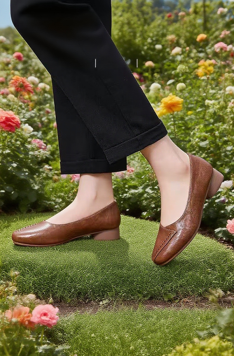 엄마 컴포트 소프트 로퍼 펌프스 단화 정면 이미지