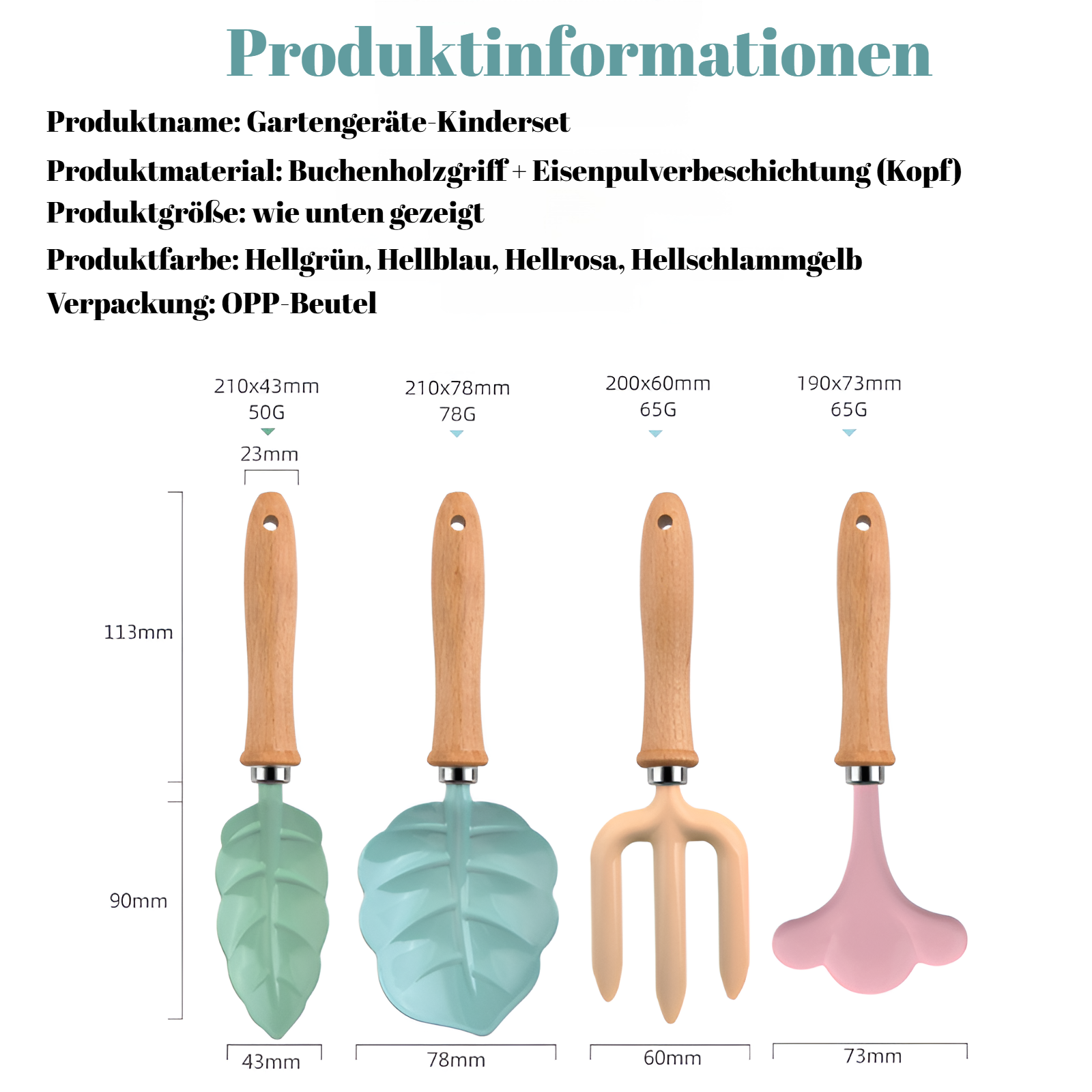 Kind hält Gartenschaufel beim Pflanzen