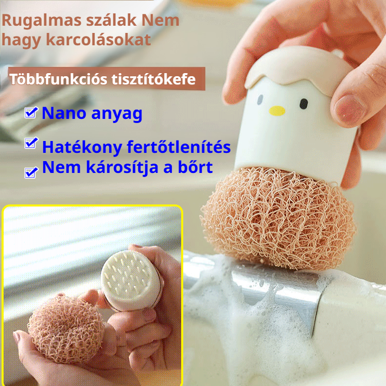 Kreatív Szálas Kefe Tojáshéj Formában