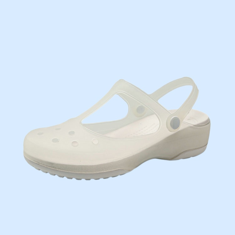 レディース滑り止め柔らか穴あきシューズ