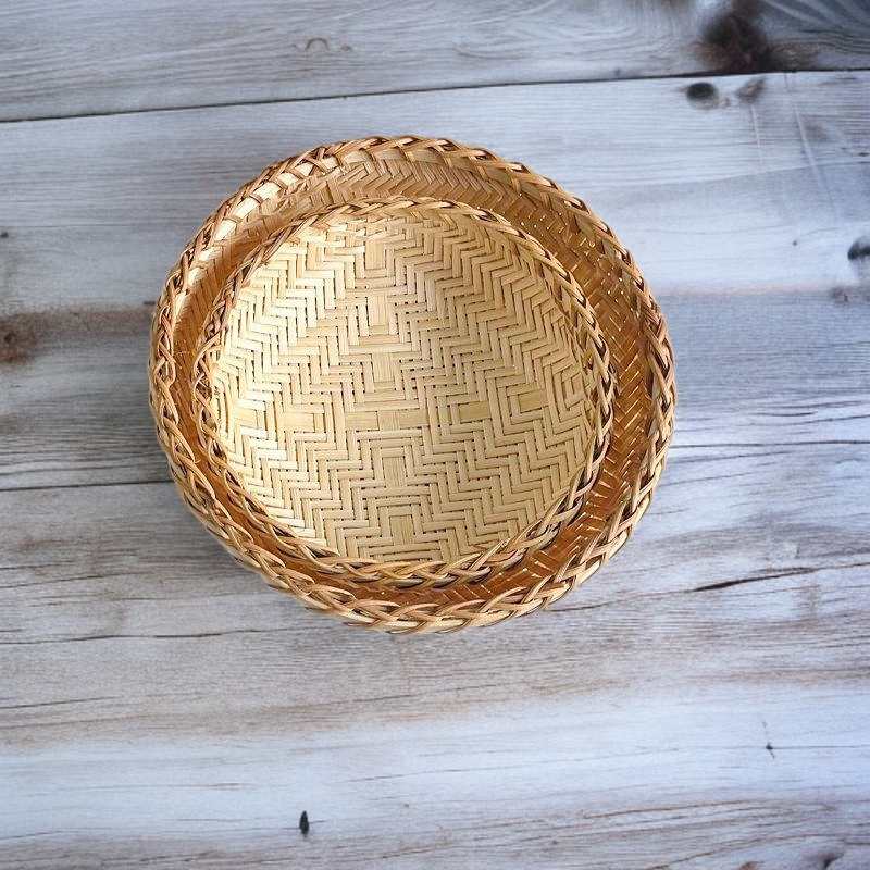 주방 수납용 대나무 쟁반