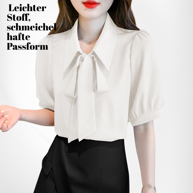 Koreanisches Oberteil mit fließendem Band für kleine Frauen