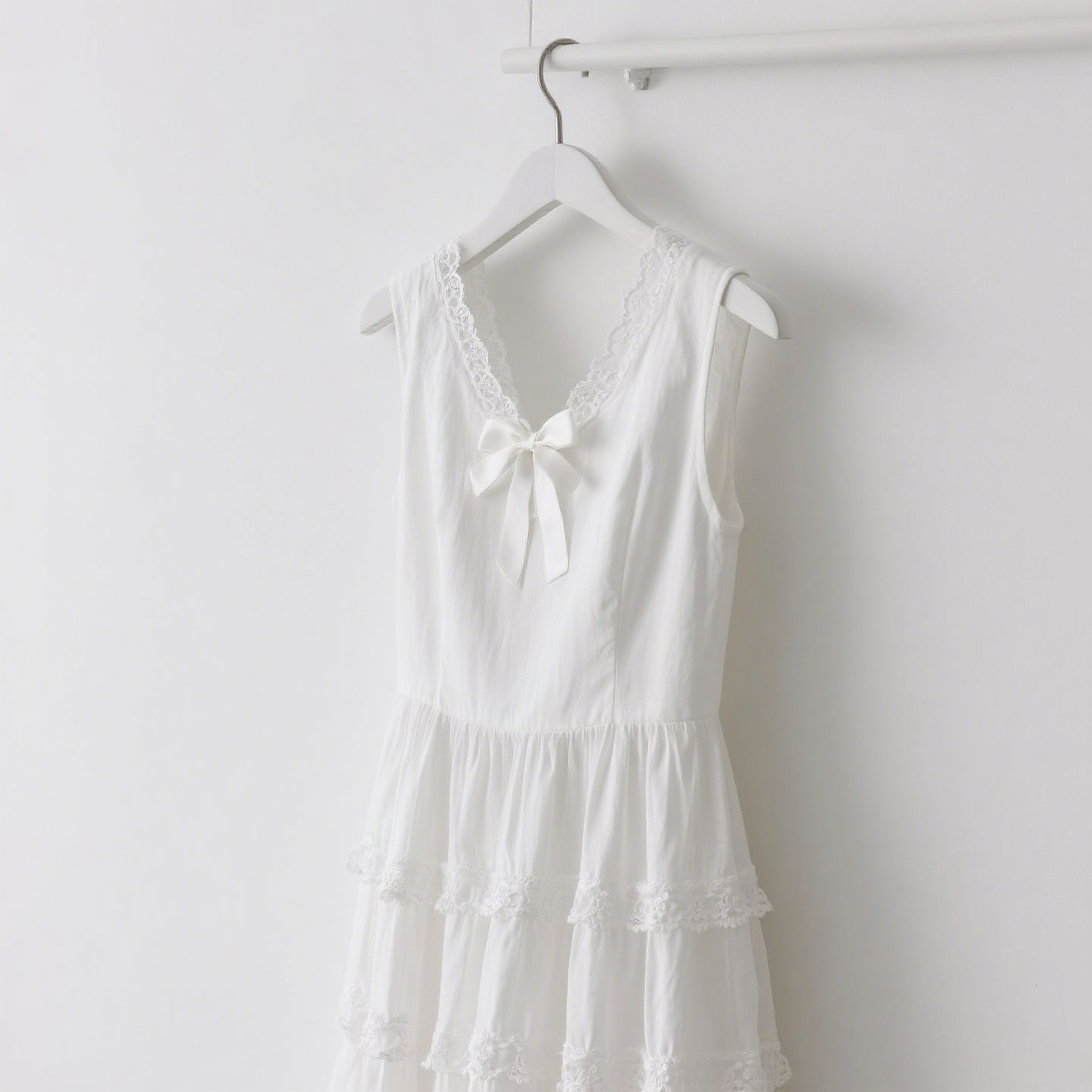 カジュアルなリボンプリンセスドレス全体画像