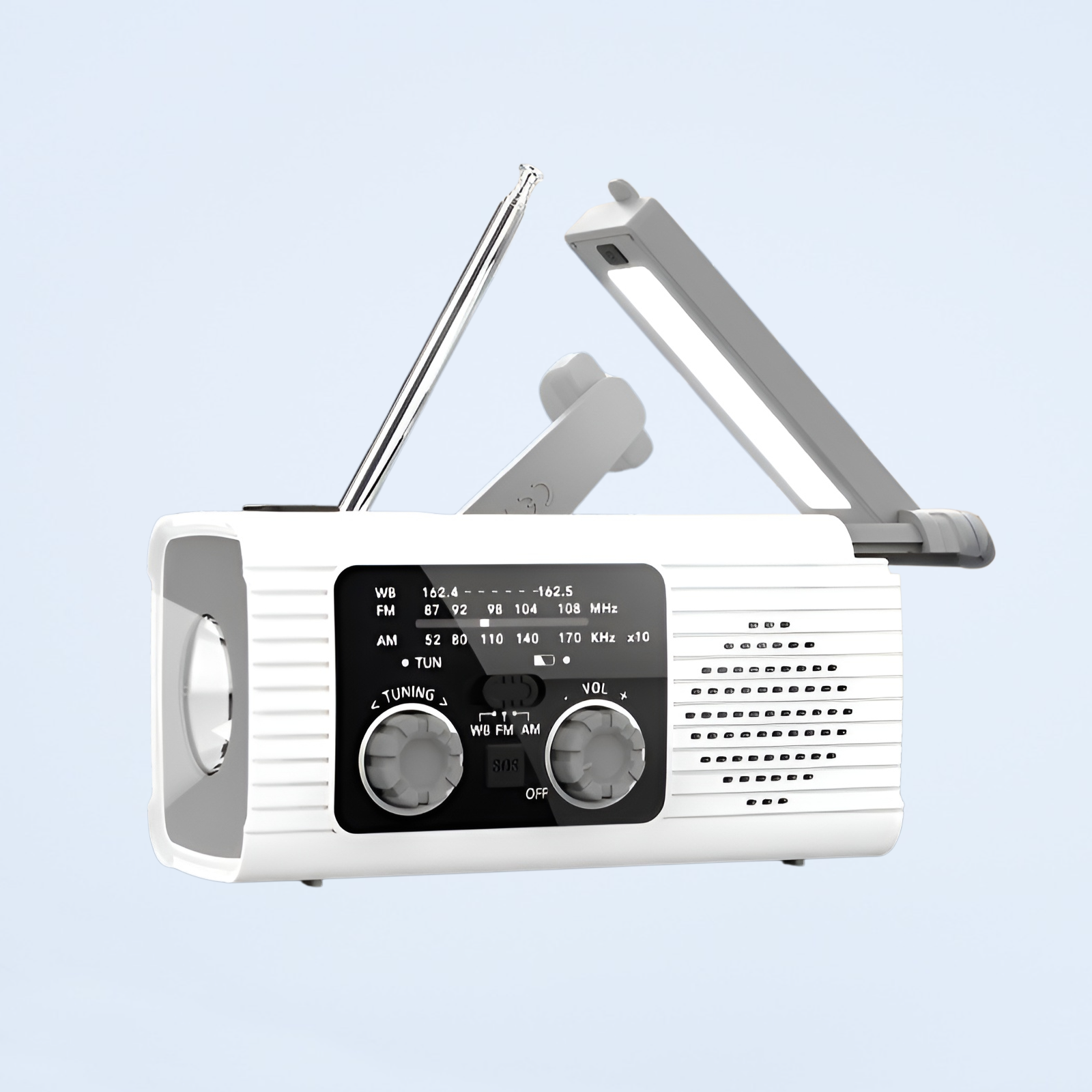 충전식 조명 재난 대비 라디오