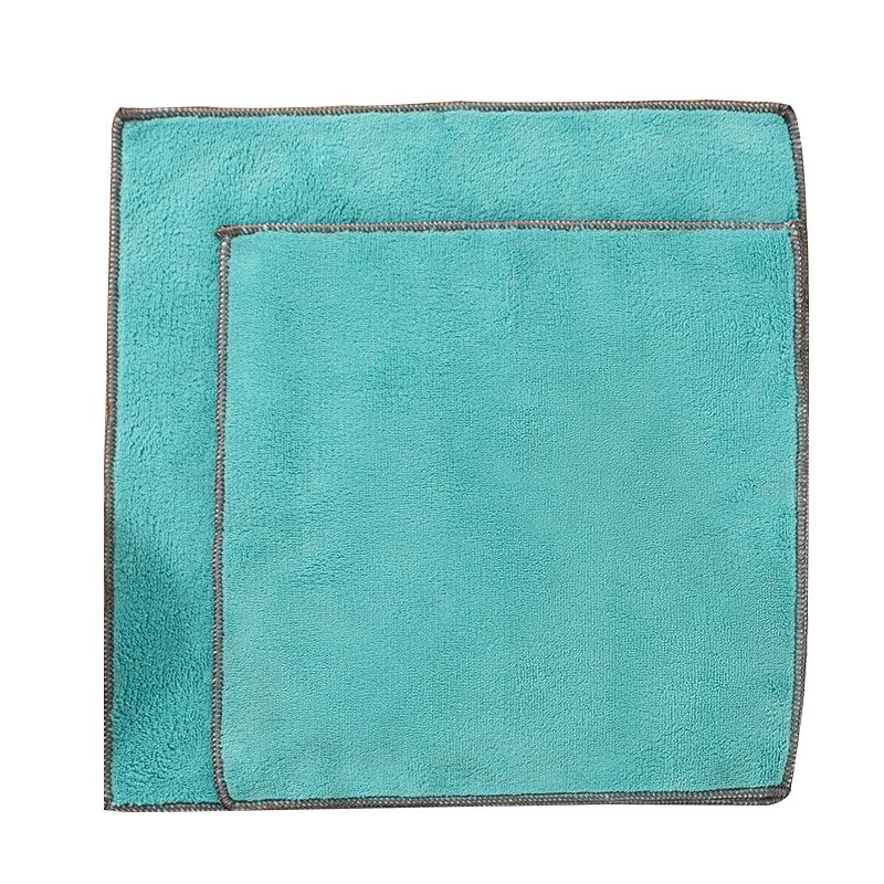 Esponja de limpieza de doble cara de felpa gruesa coral