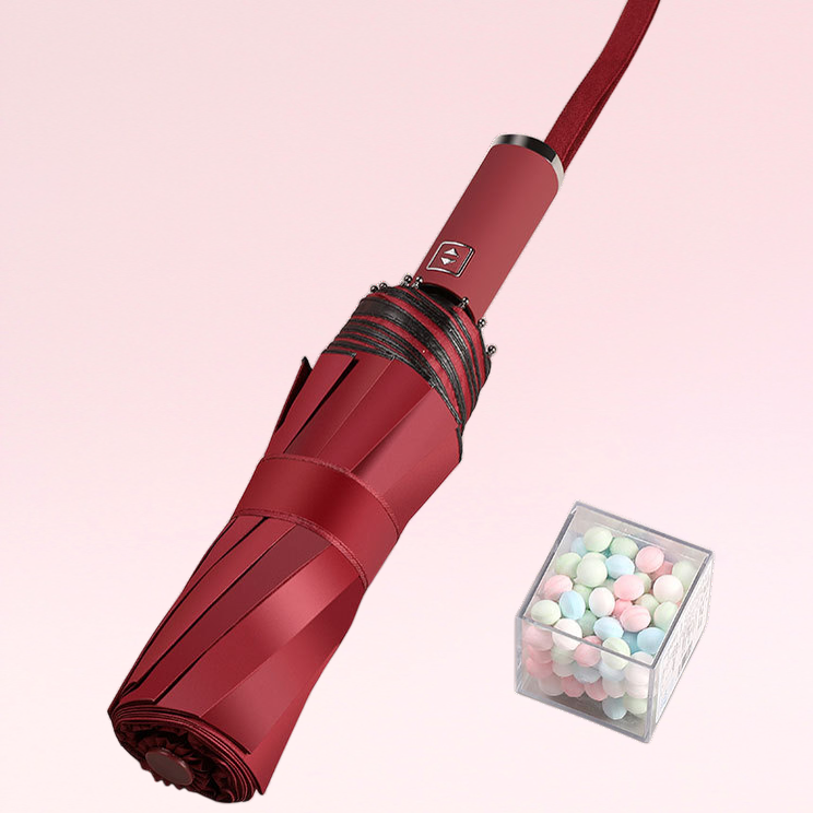 ร่มอัตโนมัติ Xiaomi 3 10 กระดูกสำหรับวันแดดจัดและวันฝนตก