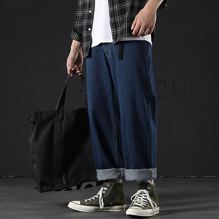 일자핏 데님 팬츠