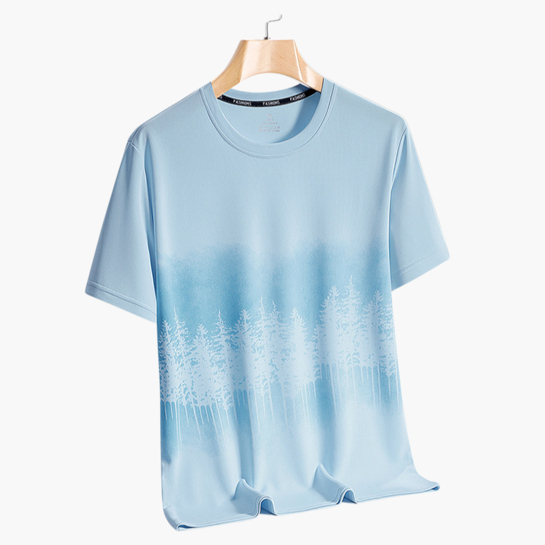 夏季運動冰絲男士短袖