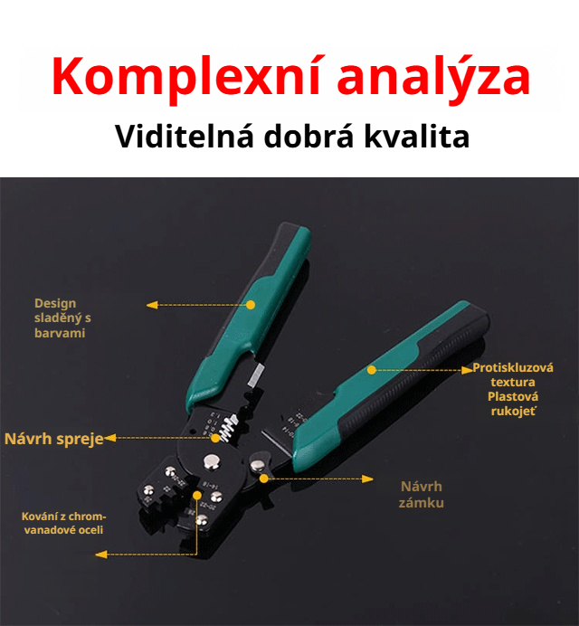 Elektrikářské kleště používané při instalaci elektrického vedení