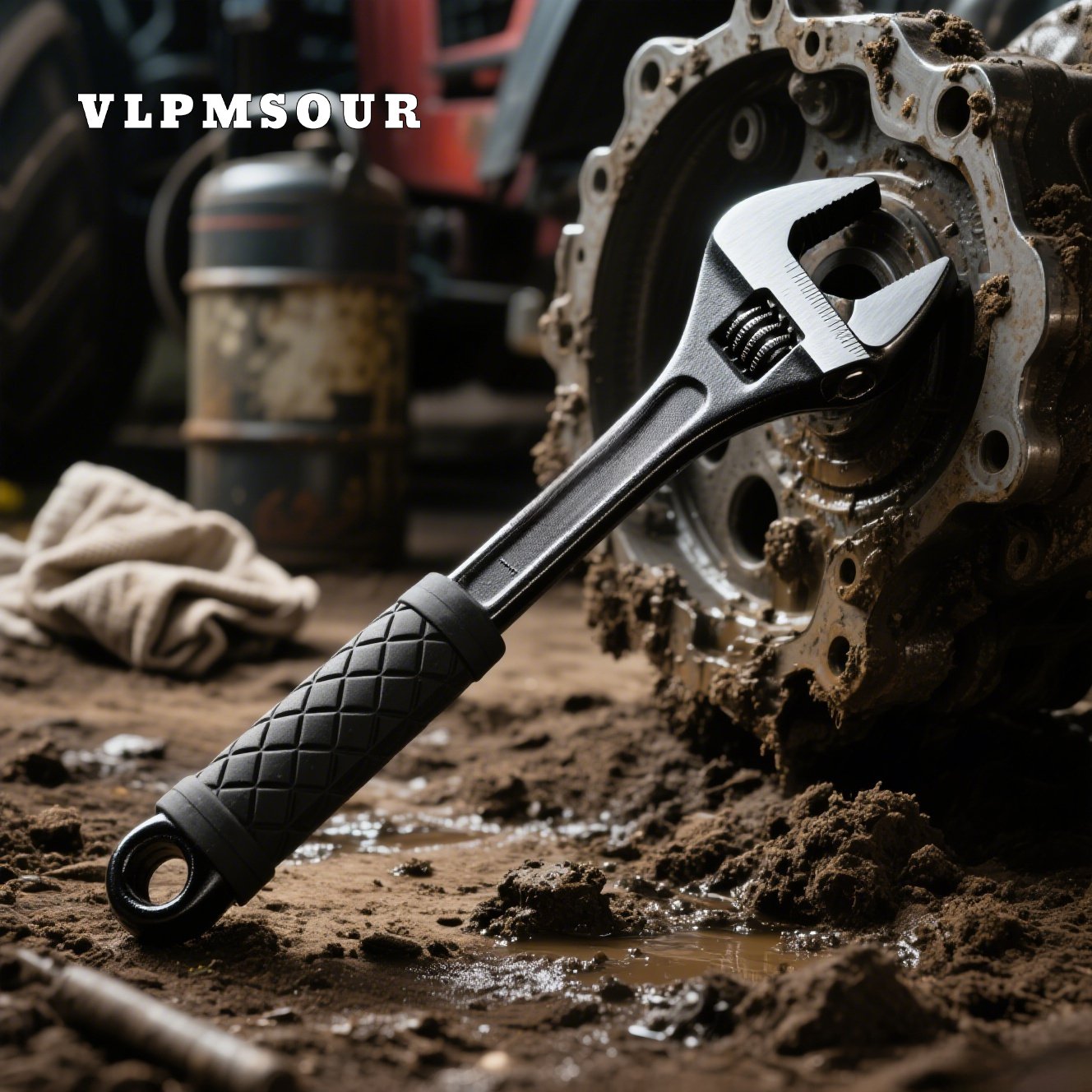 耐久性に優れたレンチのクローズアップ