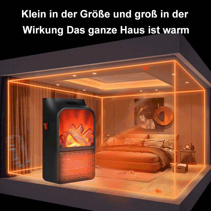 【1 kWh für 3 Tage】Energiesparender Schnellheizflammen-Heizer