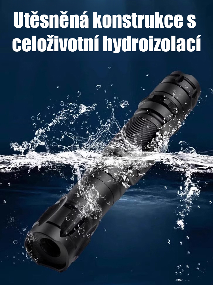 Výkonná laserová svítilna s dlouhým dosahem