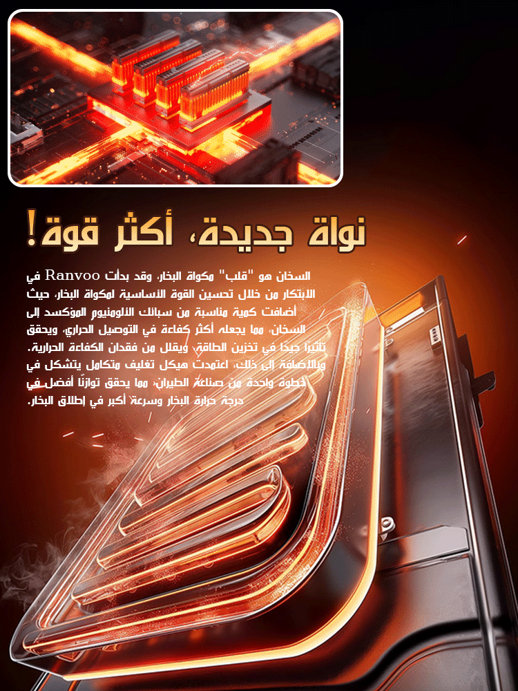 مكواة بخار يدوية محمولة مع واجهة  USB 