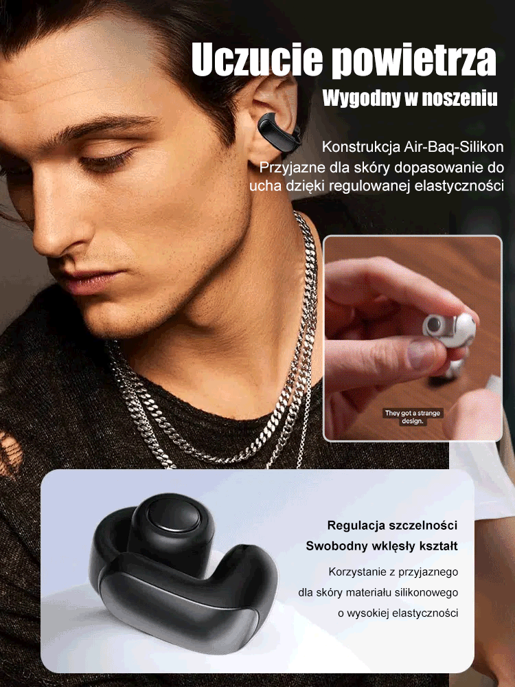 Bestsellerowe sportowe otwarte słuchawki Bluetooth