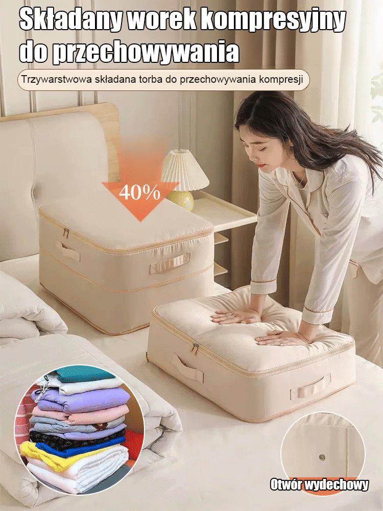 Trzywarstwowa składana torba do przechowywania kompresji