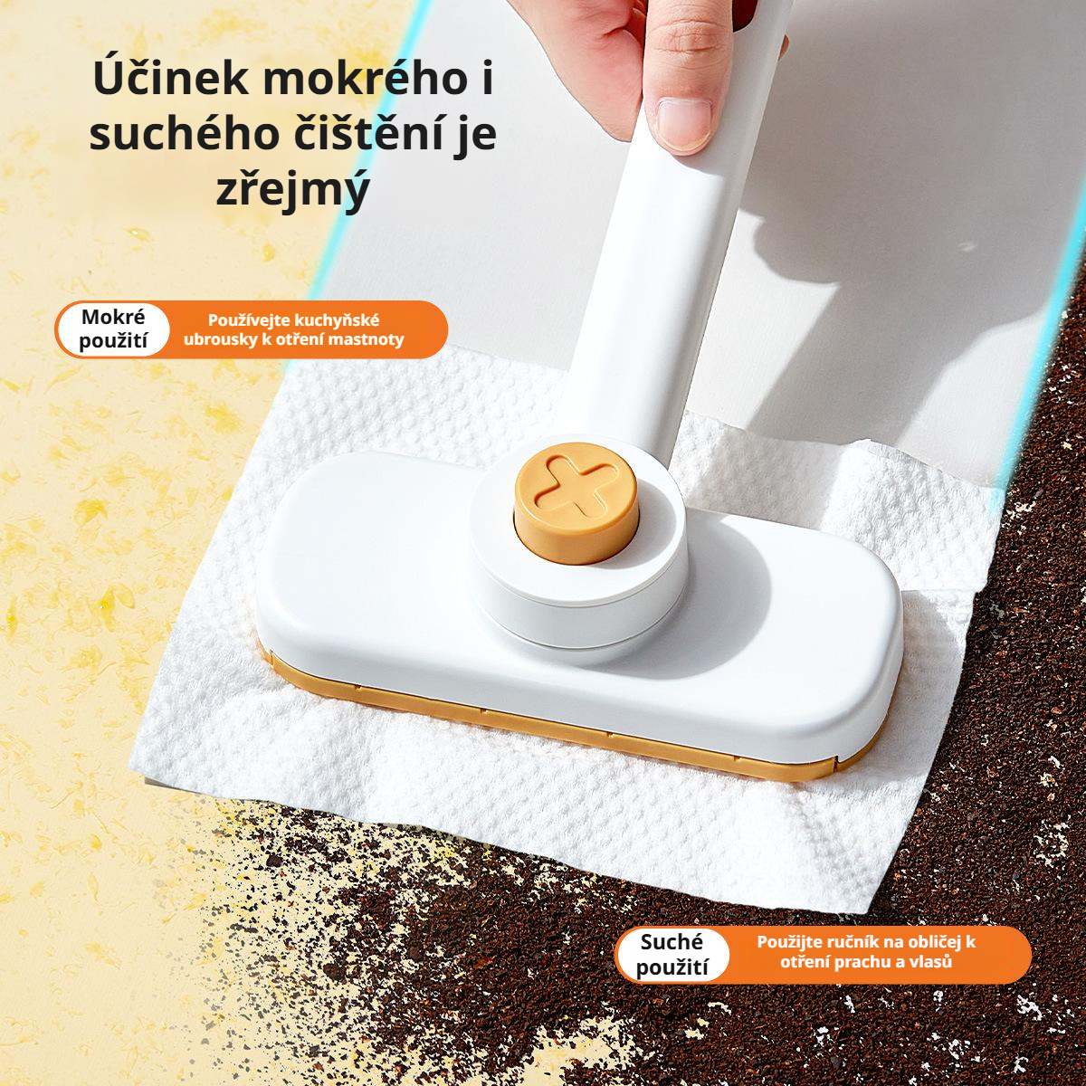 Mini automatický mop, který nevyžaduje ruční praní