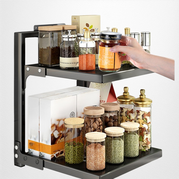 Kitchen storage pot rack