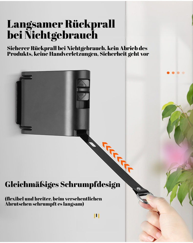 Montage der Trockenleine an der Wand