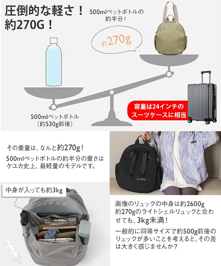 【まもなく元の価格に戻ります】レディースカジュアル大容量防水バックパック