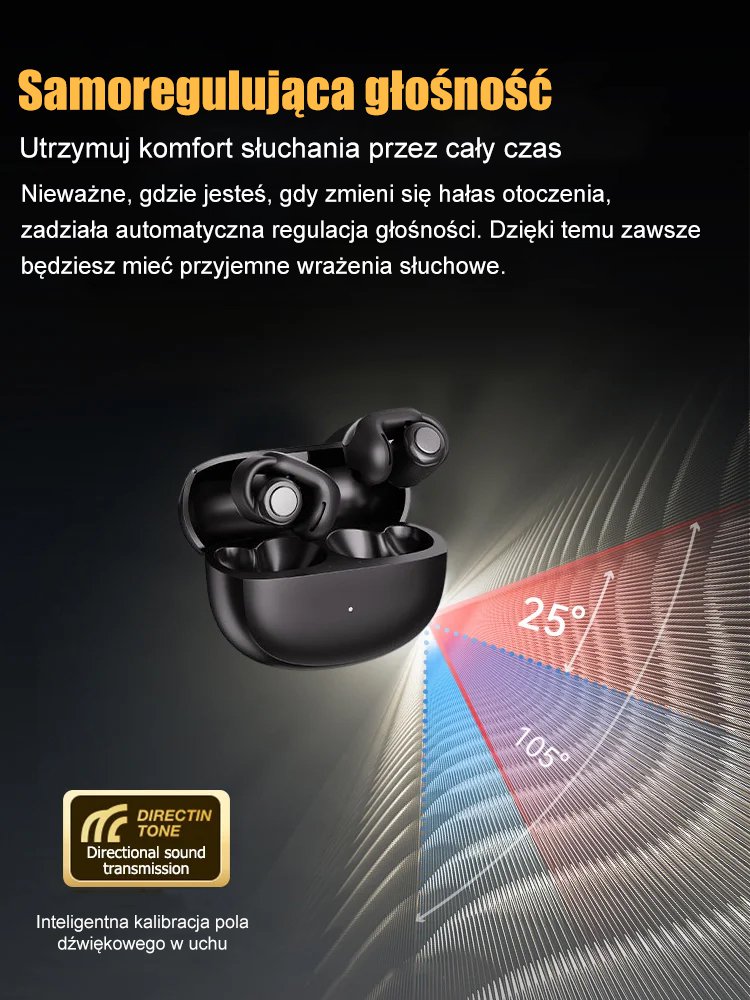 Bestsellerowe sportowe otwarte słuchawki Bluetooth