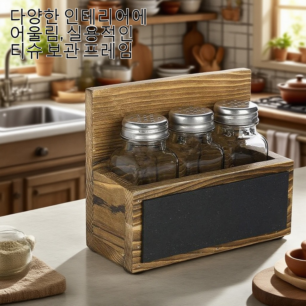 빈티지 실목 티슈 프레임