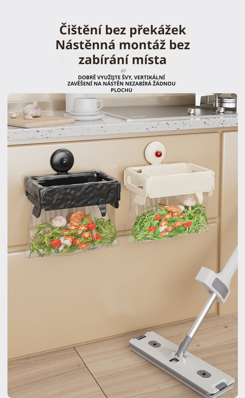 Přísavková police s velkým úložným prostorem