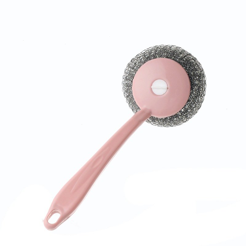 Kartáč na čištění hrnců s dlouhou rukojetí pro kuchyňské použití