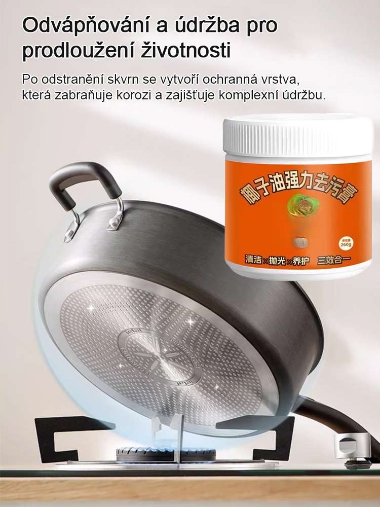 Silný čisticí krém s kokosovým olejem