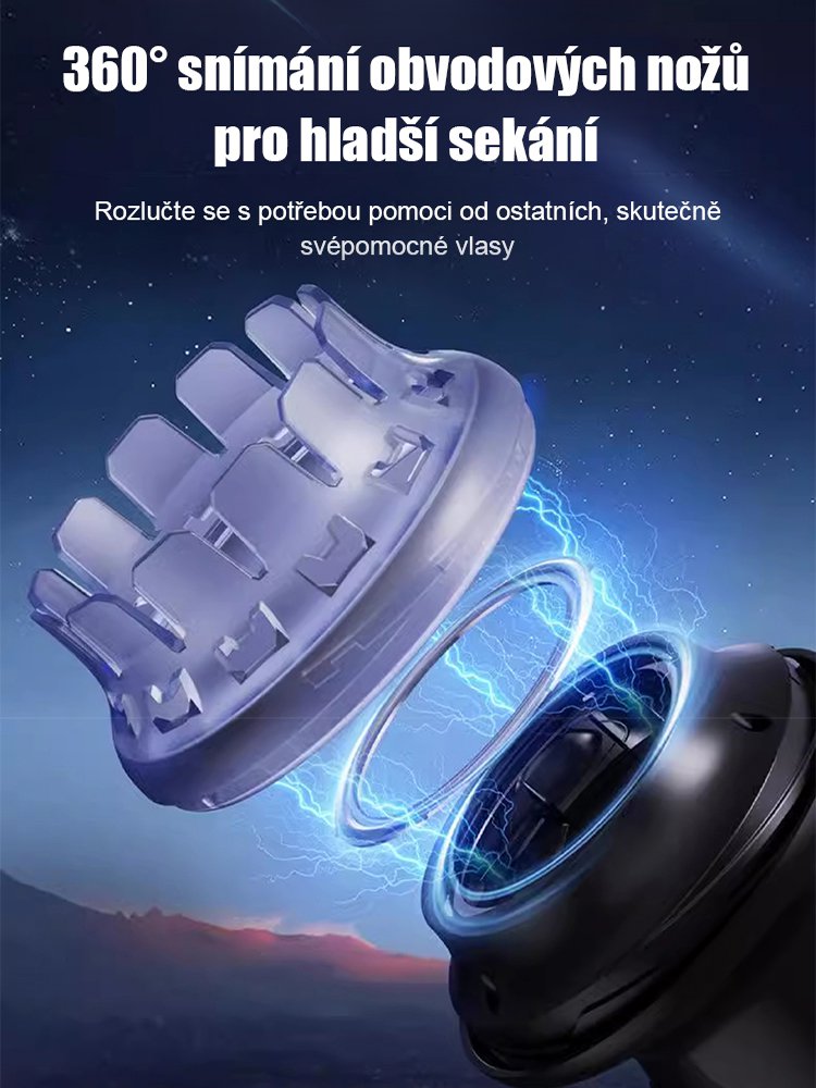 Plně automatický nový model létajícího talíře na stříhání vlasů.