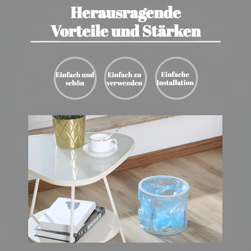 Tragbarer, faltbarer Mülleimer für den Einsatz im Haushalt kleiner und mittlerer Größe im Freien, le