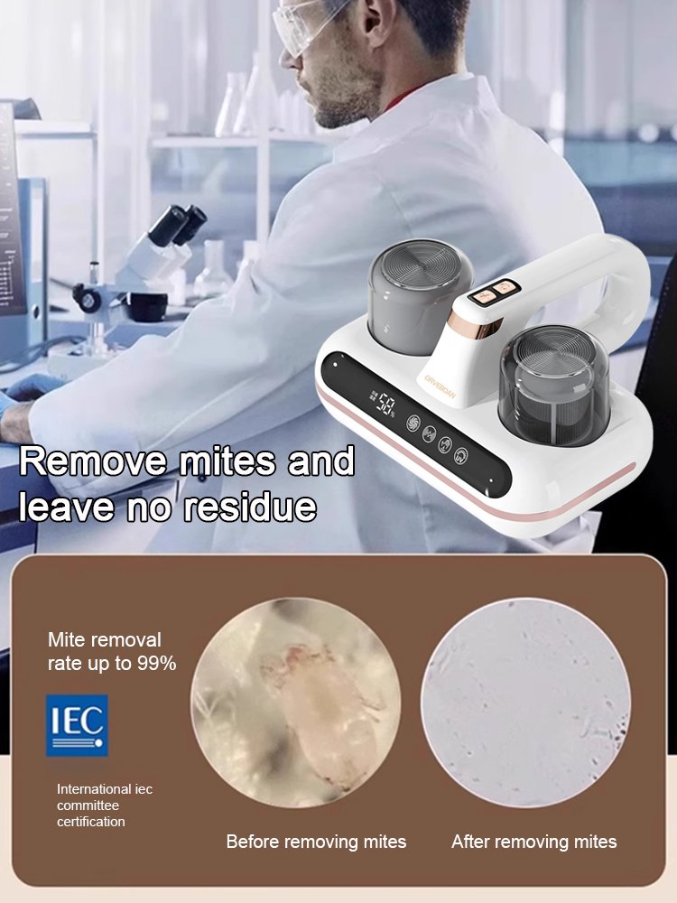 Humidity display double tap mite removal artifact