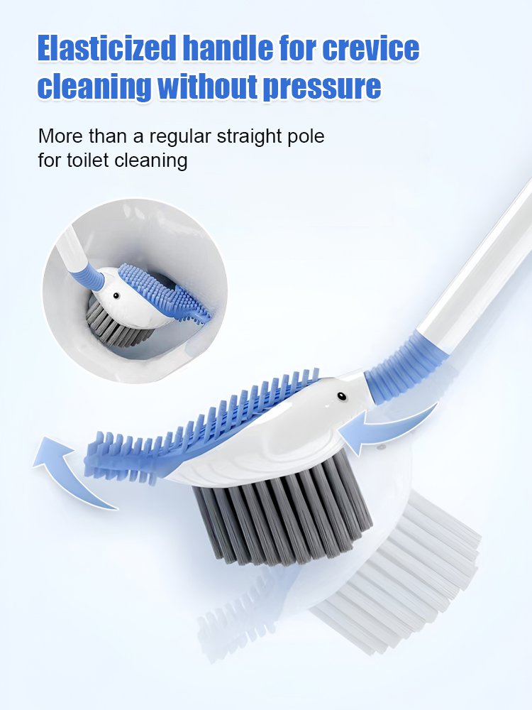 Suction Cup Liquid-Adding Toilet Brush