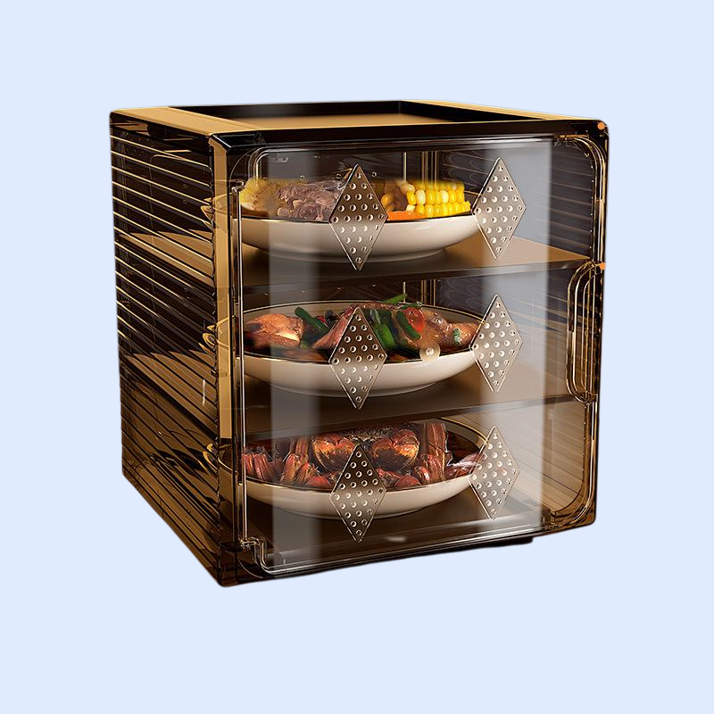 家用防尘保温饭菜热菜热饭神器菜罩剩菜罩食物罩多层收纳架餐桌罩