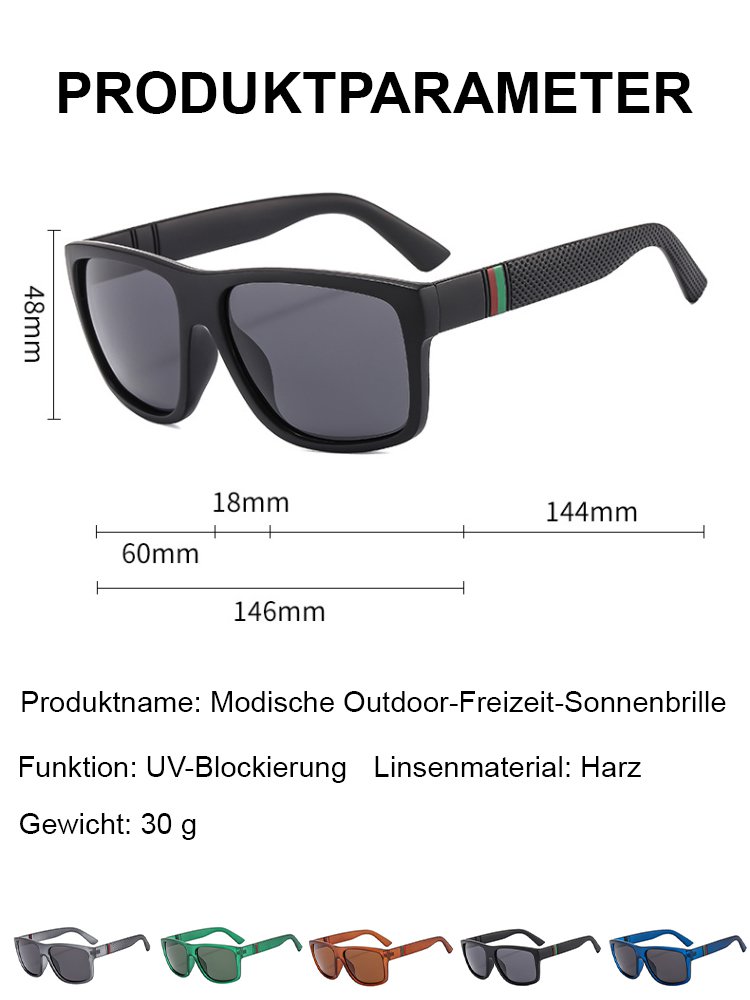 Modische Outdoor-Freizeit-Sonnenbrille für Damen und Herren