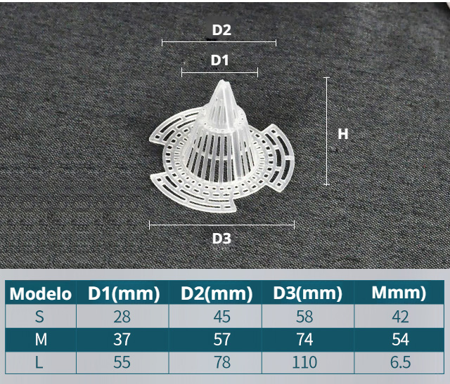 Maceta para jardín con filtro en la base